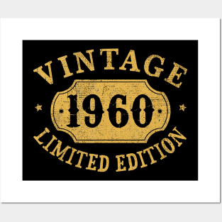 1960 60 years old 60th Limited Birthday, Anniversary Gift T-Shirt Posters and Art